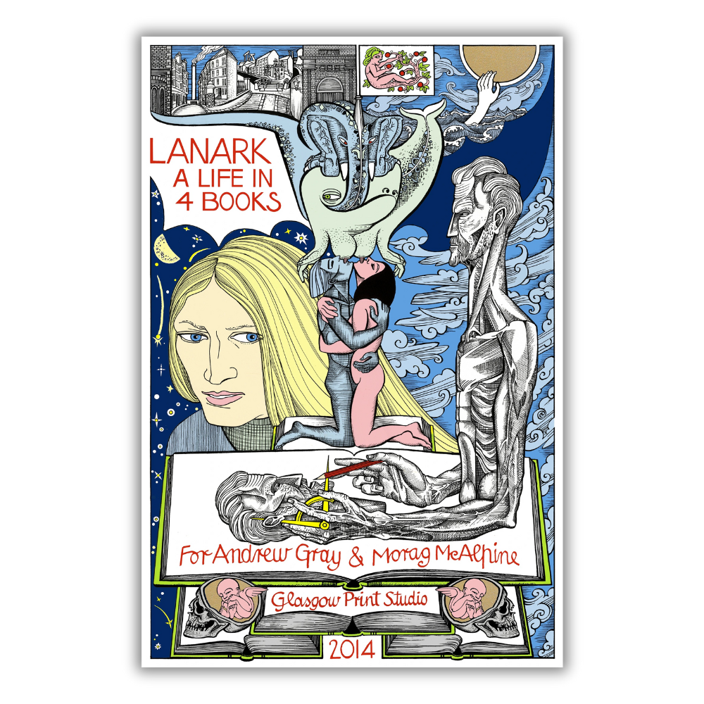 Alasdair Gray: Lanark (Title Page) Hand Signed Limited Edition