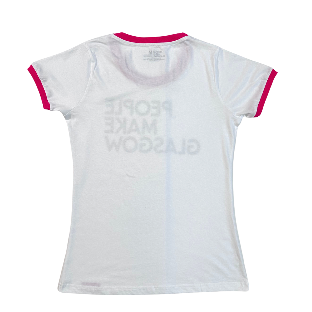 People Make Glasgow Ladies Ringer T-Shirt