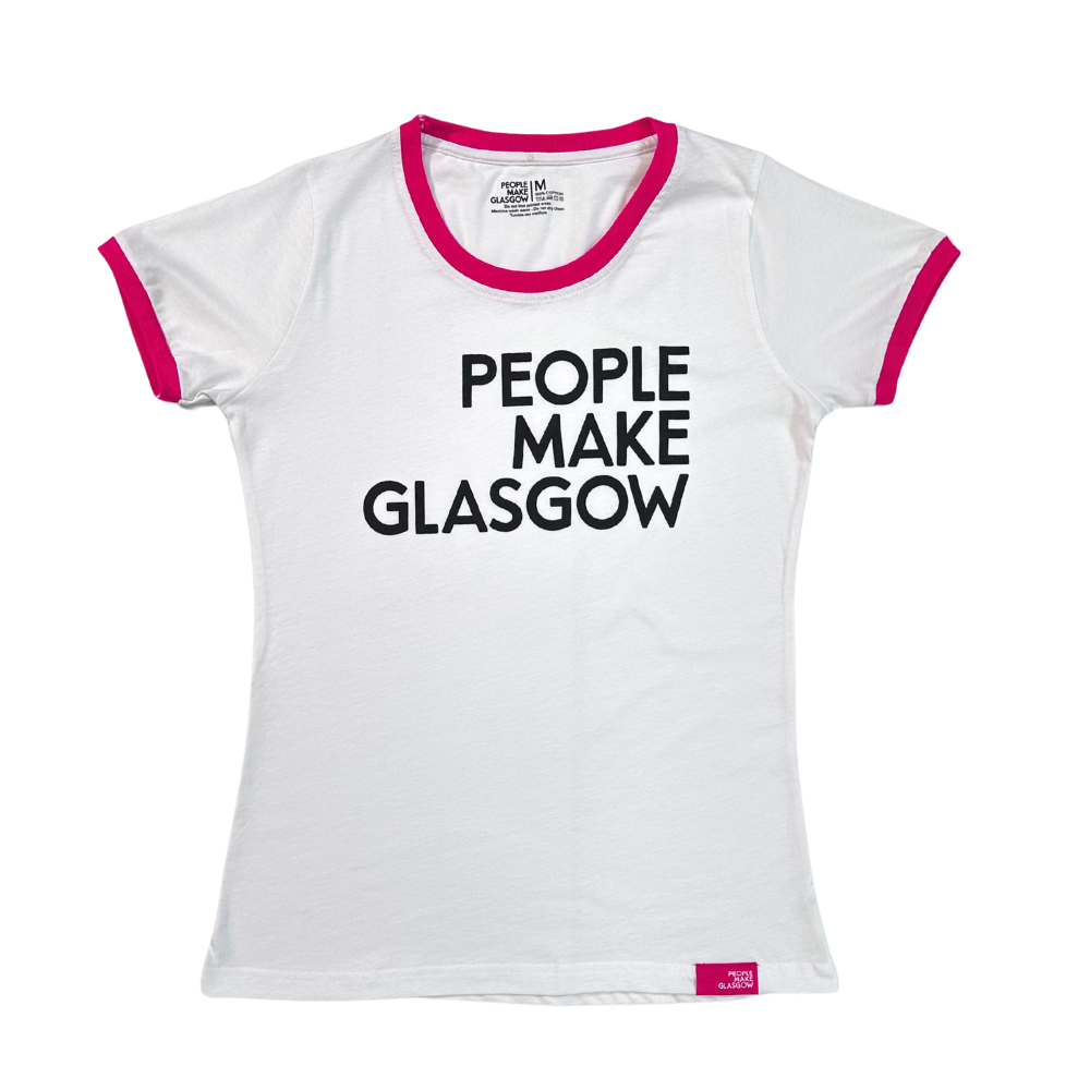People Make Glasgow Ladies Ringer T-Shirt