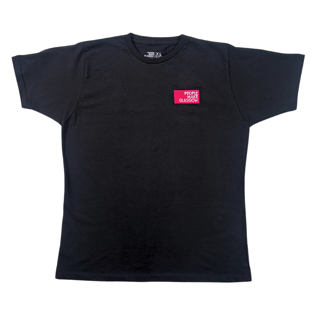 People Make Glasgow Unisex Black Fitted T-Shirt