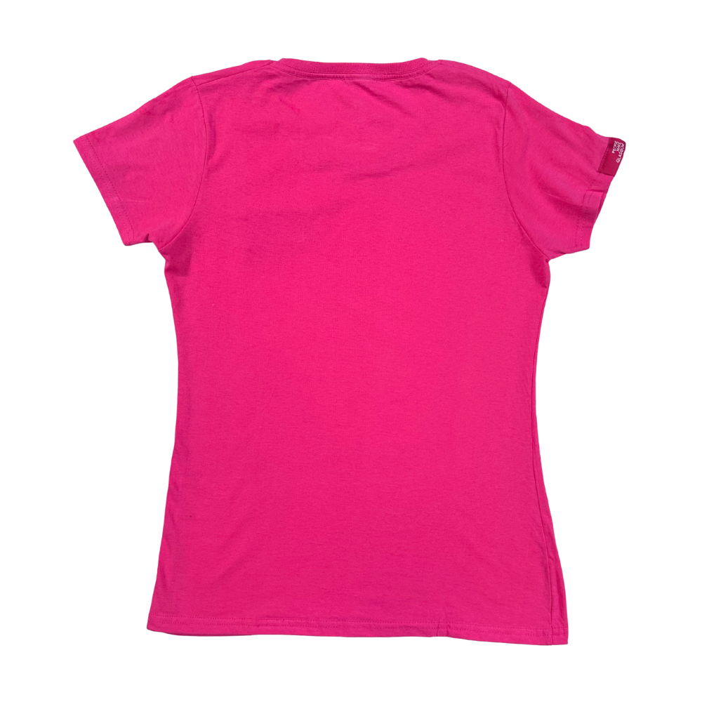 People Make Glasgow Pink Fitted T-Shirt