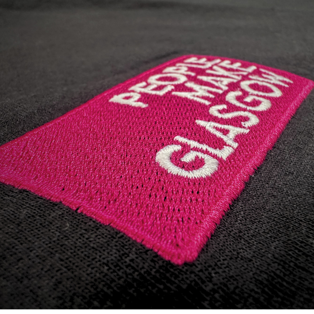 People Make Glasgow Unisex Black Fitted T-Shirt