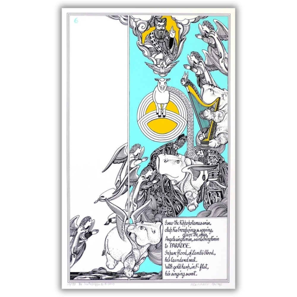 Alasdair Gray: The Scots Hippo 6 Hand Signed Limited Edition