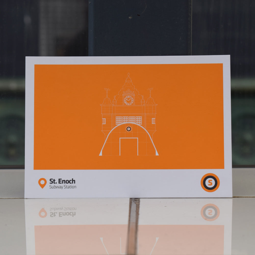 Glasgow Subway St. Enoch Postcard