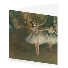 Degas: Two Dancers on a Stage Greetings Card