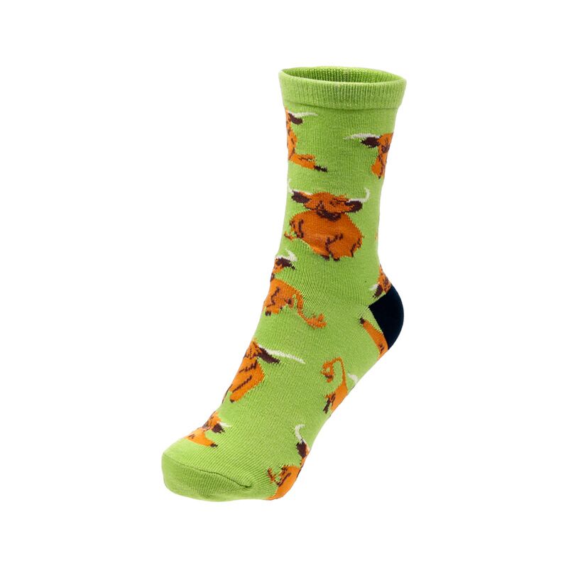 Highland Coo Socks in Tube