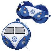 Volkswagen VW T1 Camper Travel Pillow & Face Mask - Blue