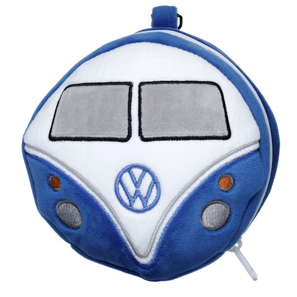 Volkswagen VW T1 Camper Travel Pillow & Face Mask - Blue