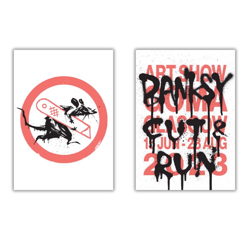 Banksy: Cut & Run Exhibition Posters