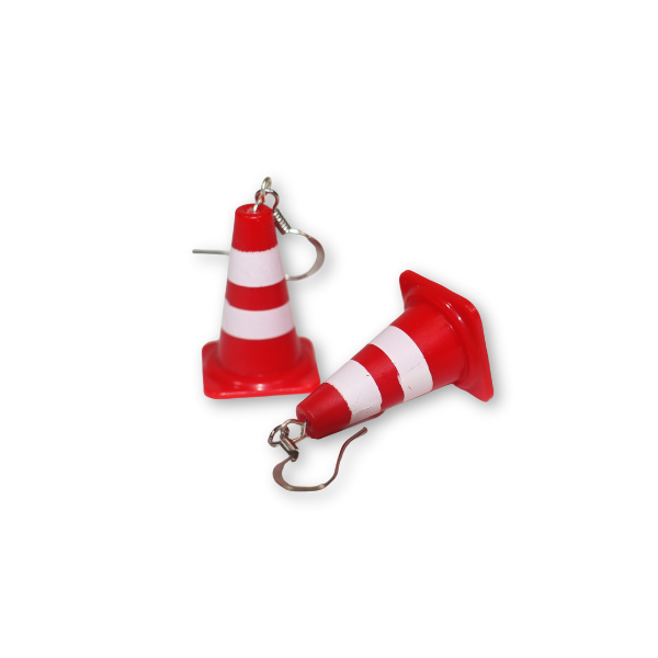 Traffic Cone Earrings