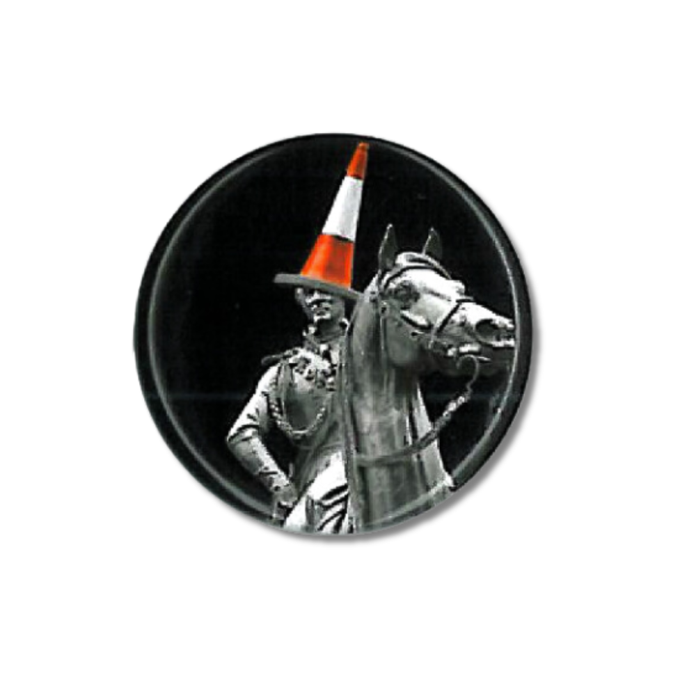 Duke Button Badge - Black