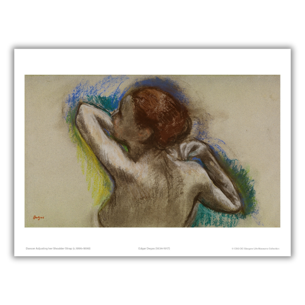 Edgar Degas: Dancer Adjusting Her Strap Print