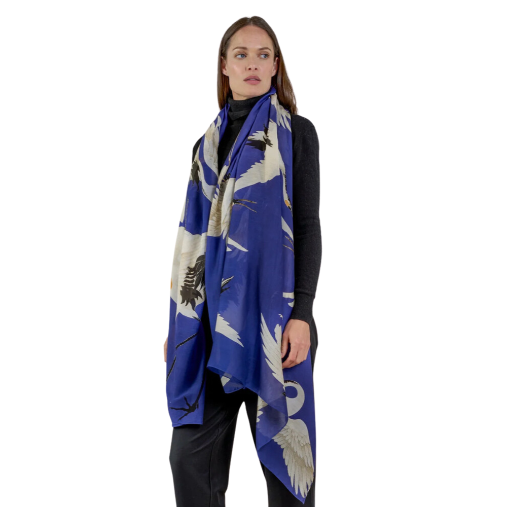 Stork Royal Blue Scarf