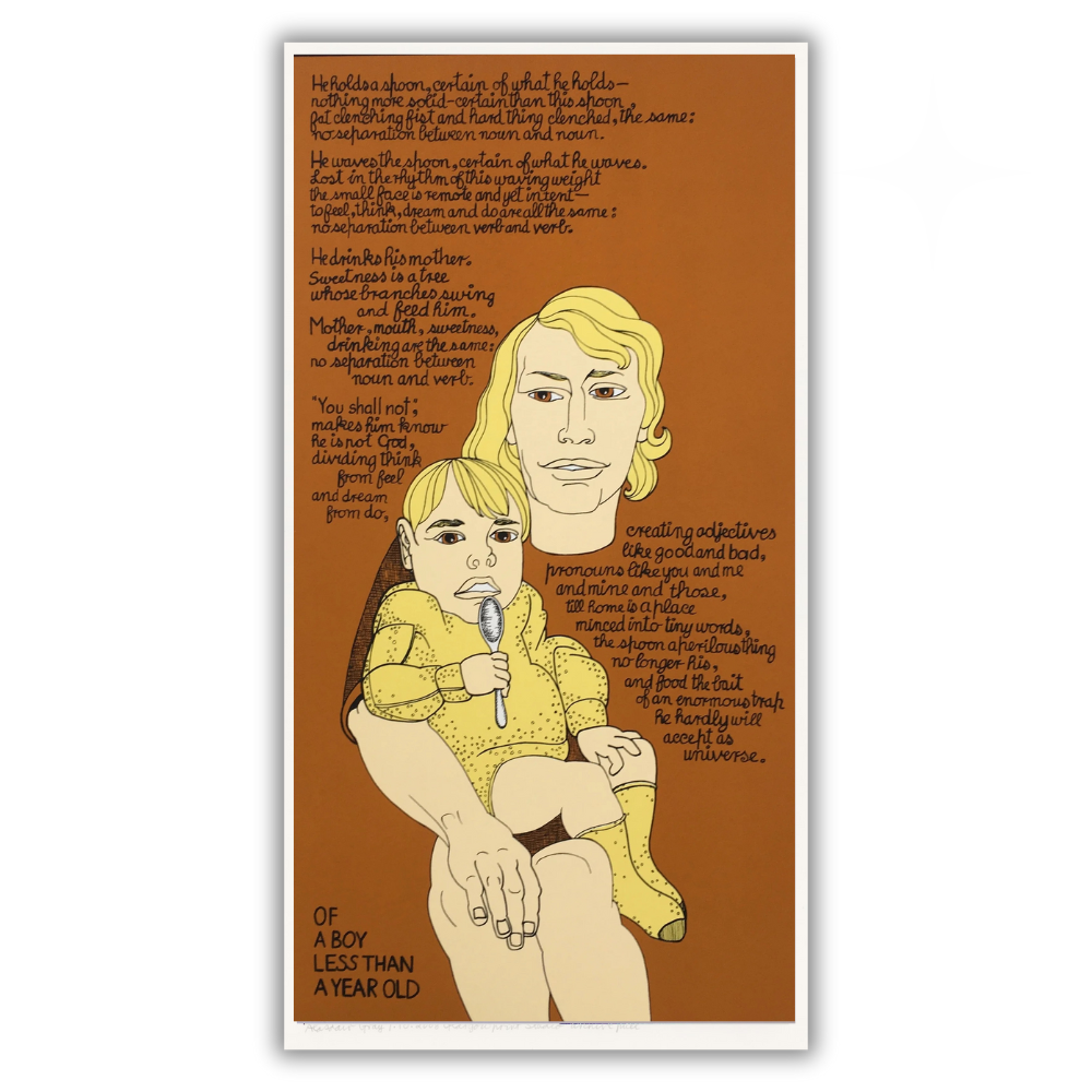 Alasdair Gray: A Boy Less than A Year Old Hand Signed Limited Edition