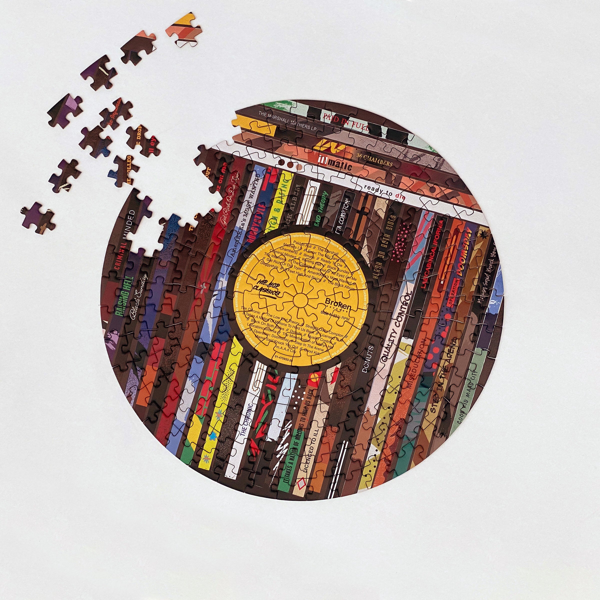 Broken Records: Hip Hop Classics Jigsaw Puzzle