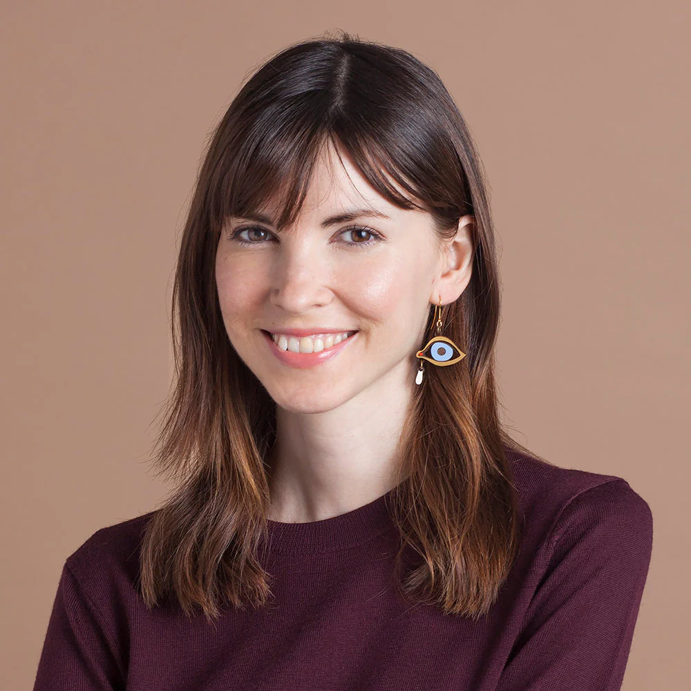 Eye with Tear Drop Earrings