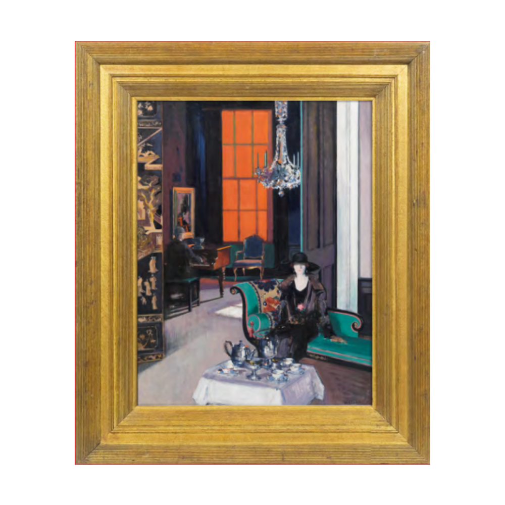 Orange Blind Wooden Magnet