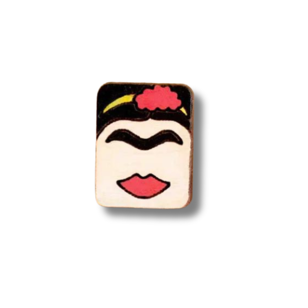 Hand-painted Frida Portrait Pin