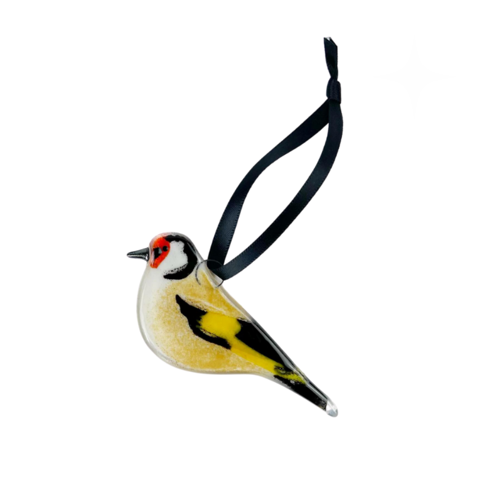 Goldfinch Glass Decoration