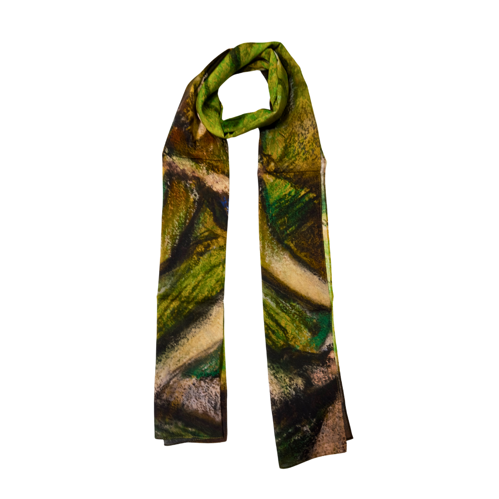 Degas: The Green Dress Viscose Scarf