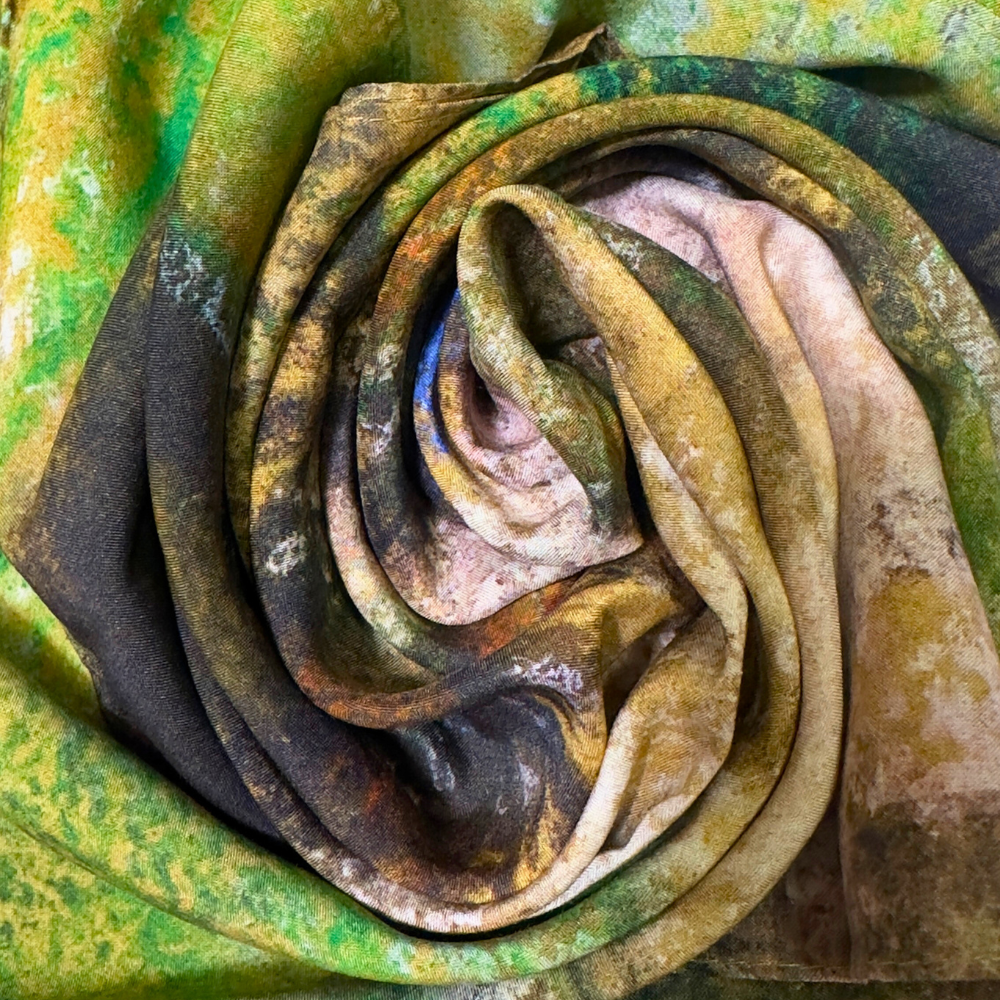 Degas: The Green Dress Viscose Scarf