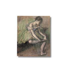 Degas: Green Dress Wooden Magnet