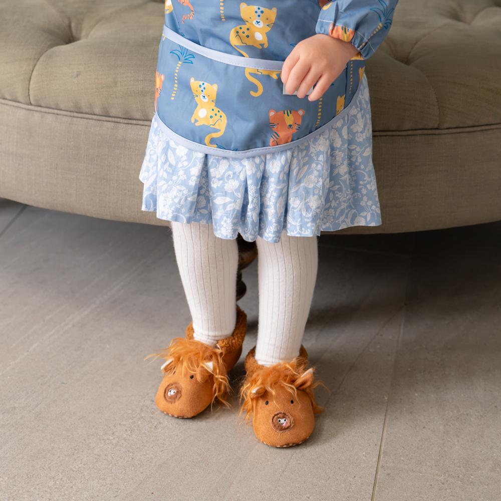 Highland Cow Baby Slippers