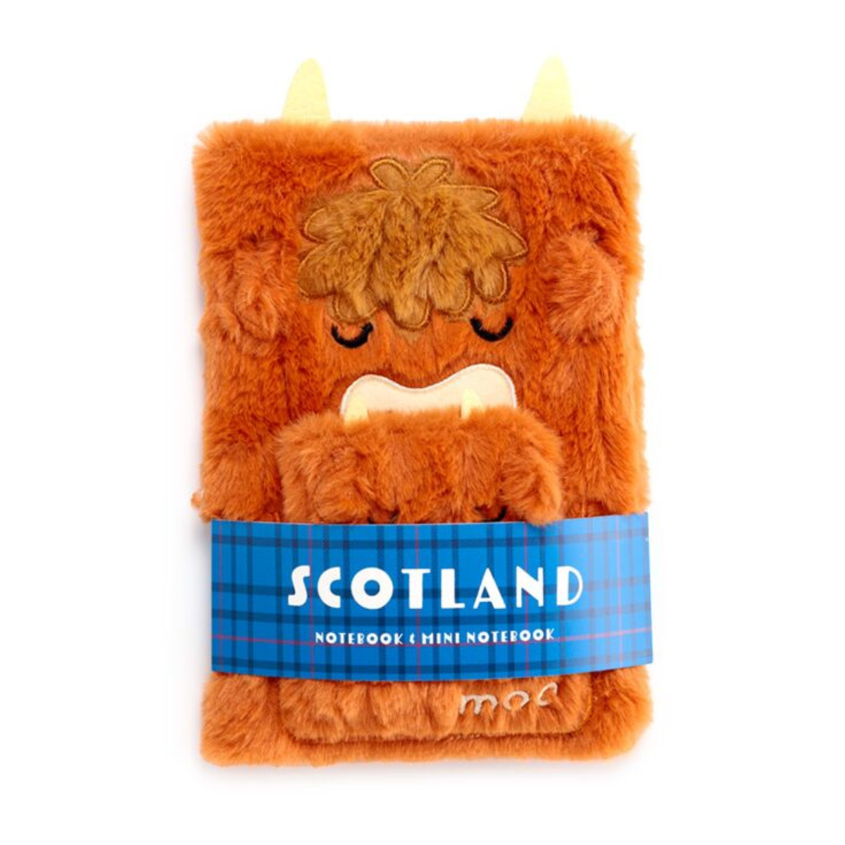 Highland Coo Plush Notebook with Pouch & Mini Notebook