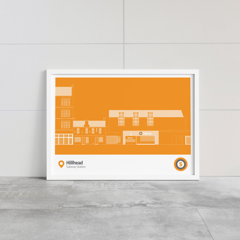 Glasgow Subway Hillhead Print