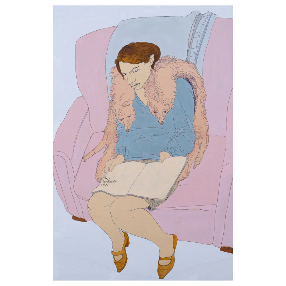 Alasdair Gray: Inge With Fox Stoles Hand Signed Limited Edition