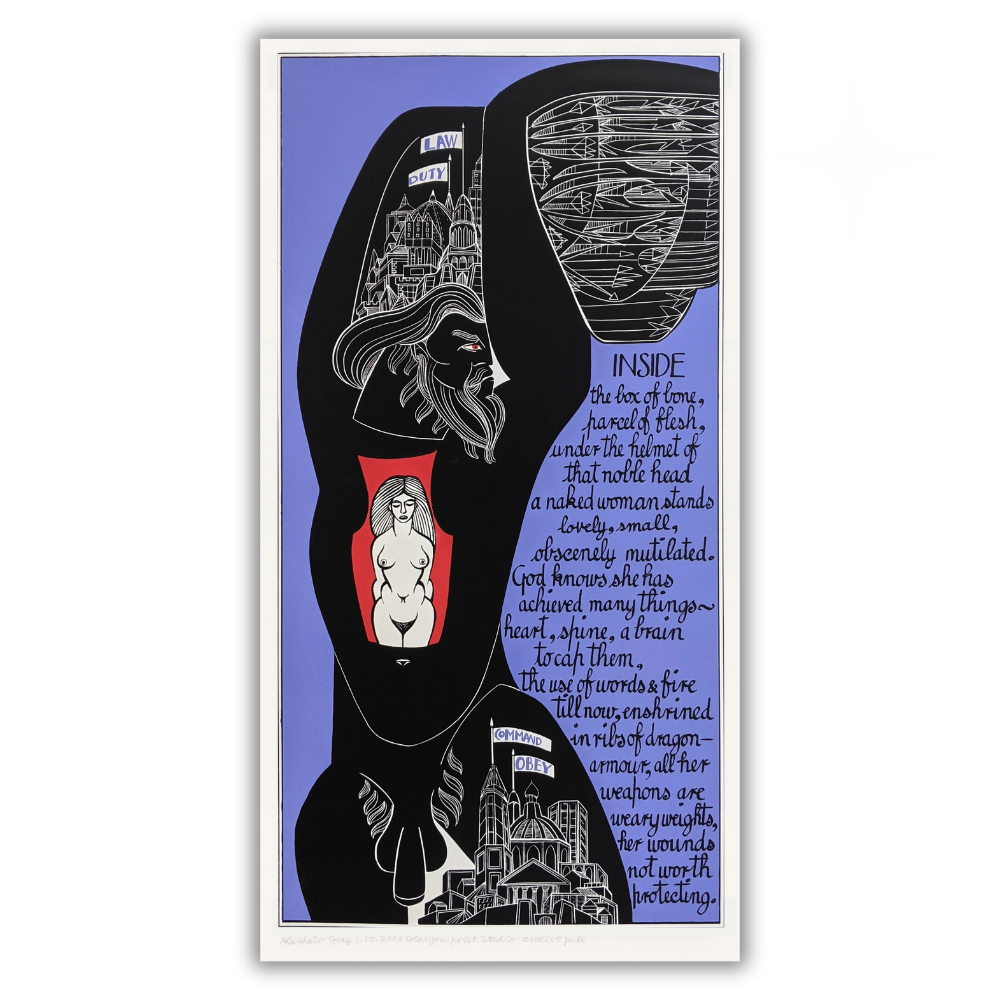 Alasdair Gray: Inside Hand Signed Limited Edition