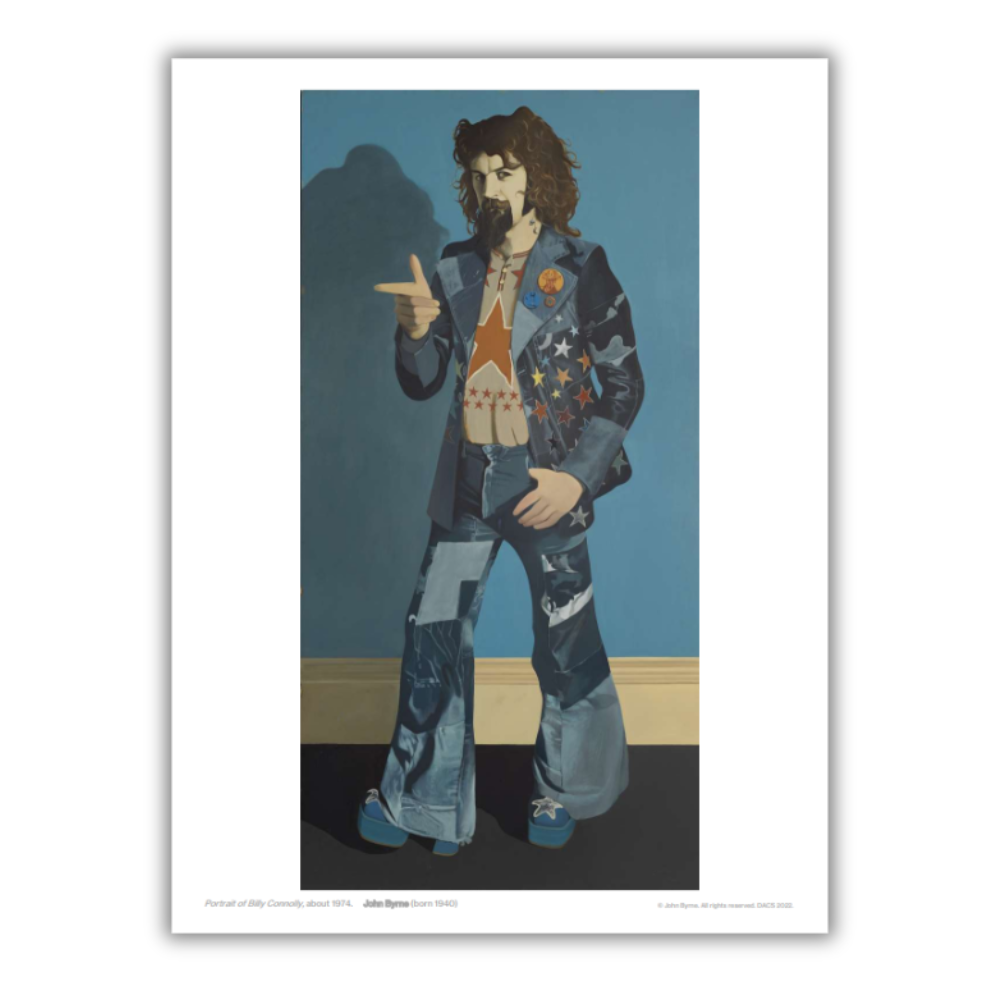 John Byrne: Portrait of Billy Connolly Print