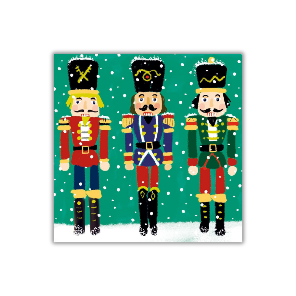 Nutcracker Trio Christmas Cards - 8 Pack