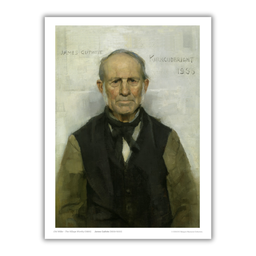 James Guthrie: Old Willie - The Village Worthy Print