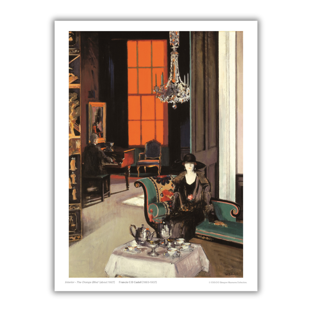 Francis C.B Cadell: Orange Blind Print