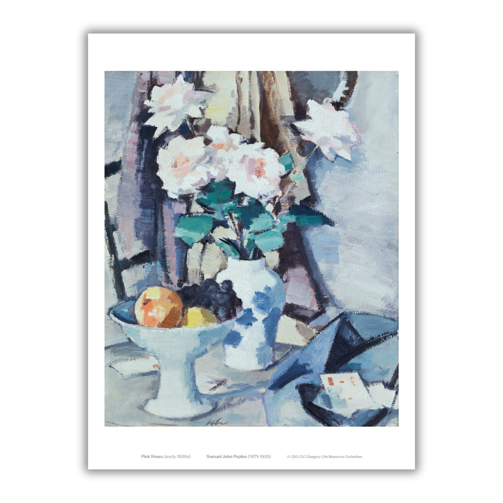 Peploe: Pink Roses Print | Glasgow Life Shop