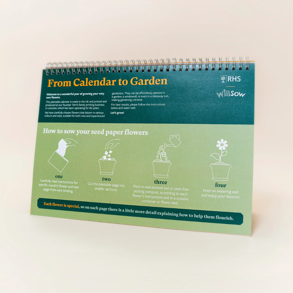 A5 Plantable Desk Calendar