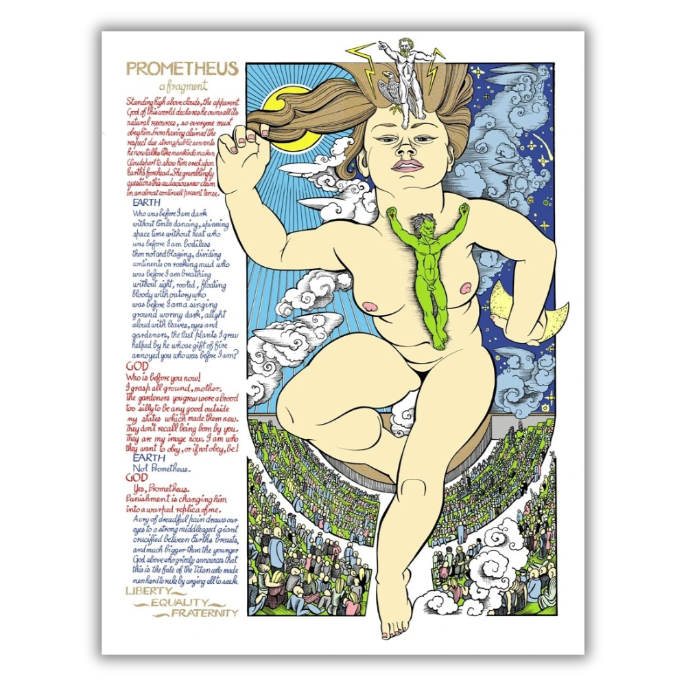 Alasdair Gray: Prometheus Hand Signed Limited Edition