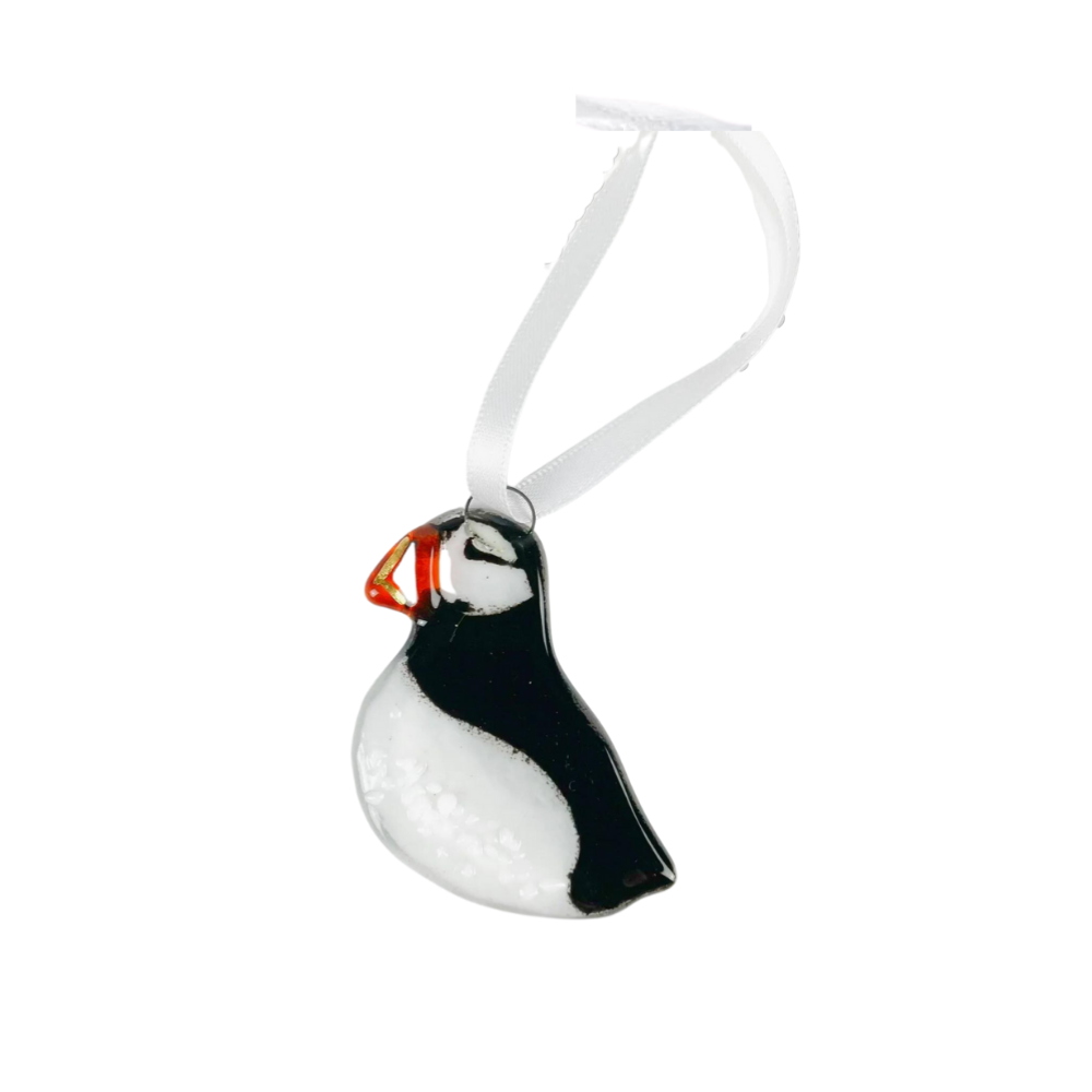 Puffin Glass Decoration