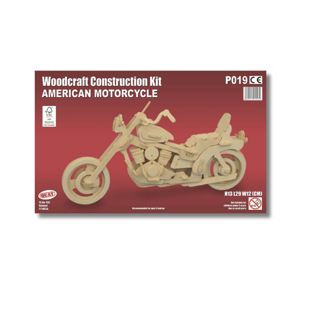 American Motorcycle Woodcraft Construction Kit