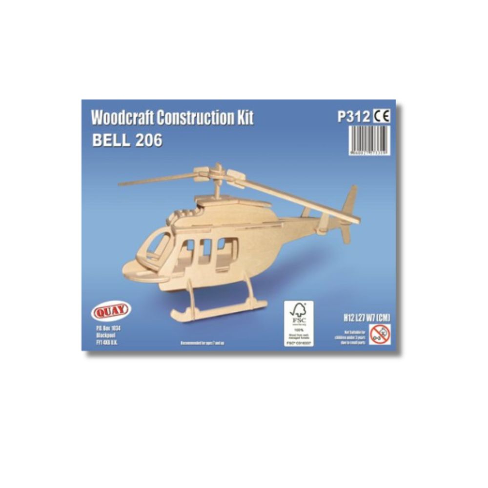 Bell Helicopter Woodcraft Construction Kit