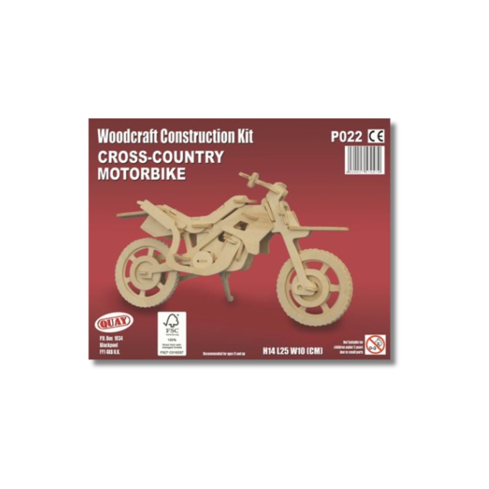 Cross Country Motorbike Woodcraft Construction Kit