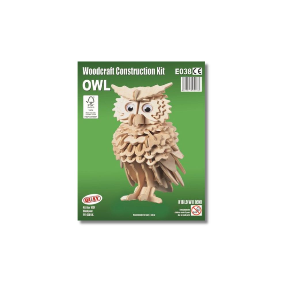 Owl Woodcraft Construction Kit