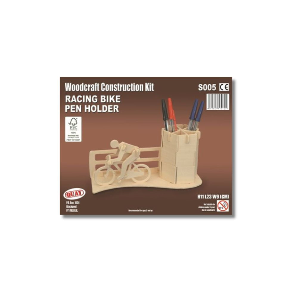 Racing Bike Pen Holder Woodcraft Construction Kit