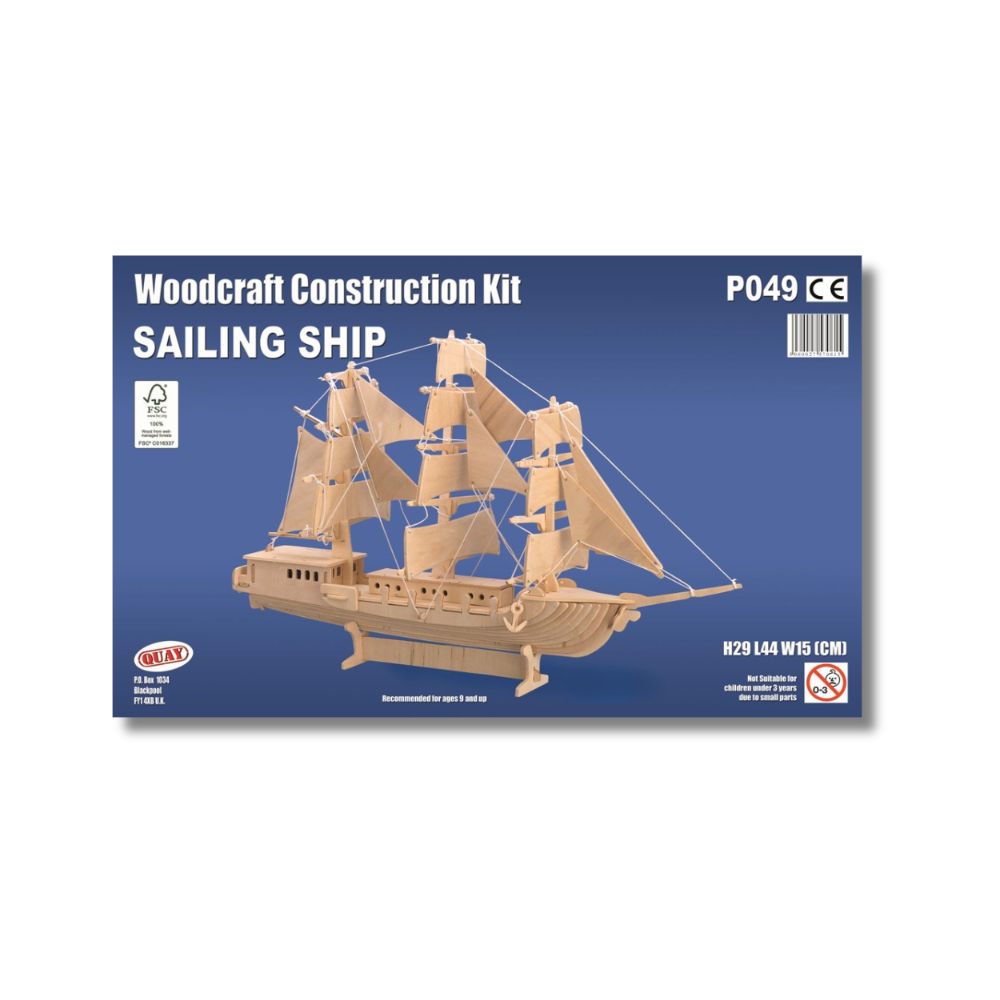 Sailing Ship Woodcraft Construction Kit