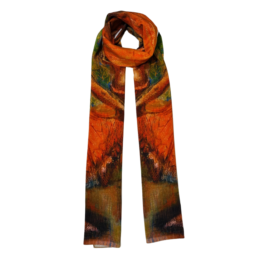 Degas: Red Ballet Skirts Viscose Scarf