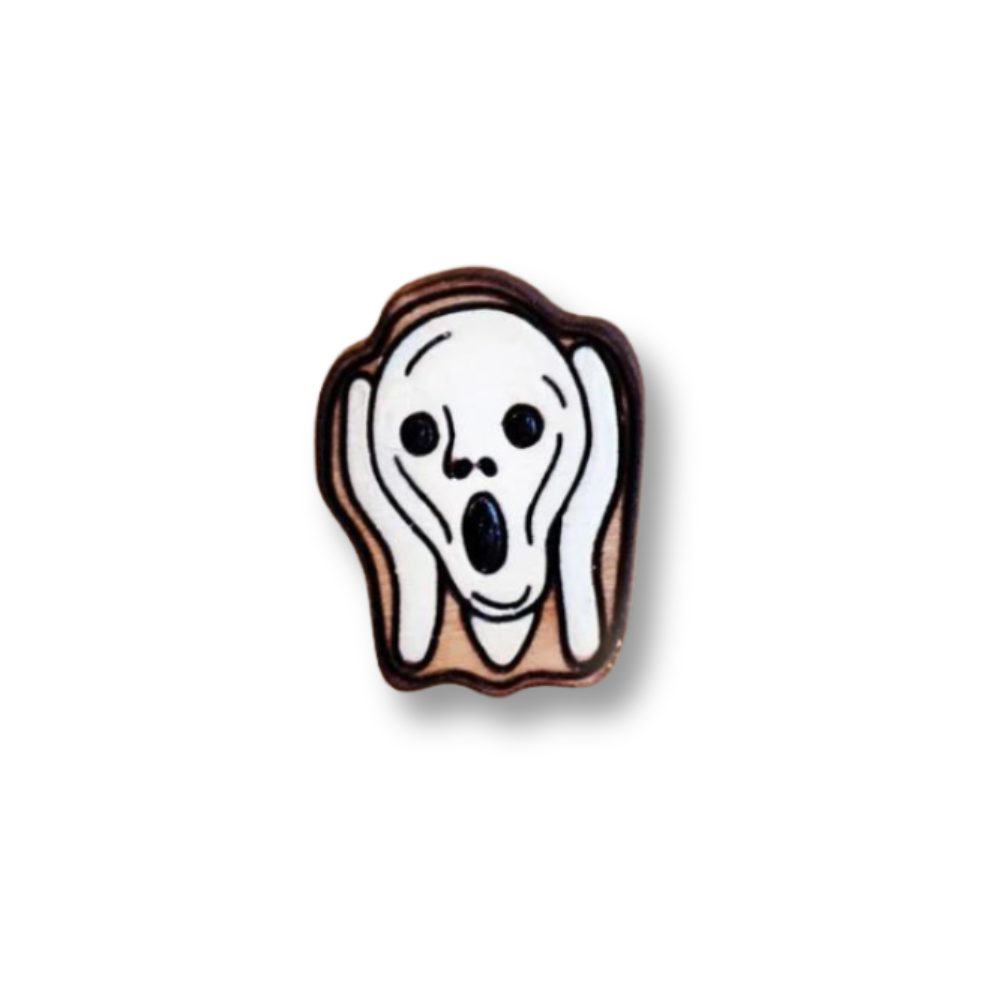 Hand-painted The Scream Pin