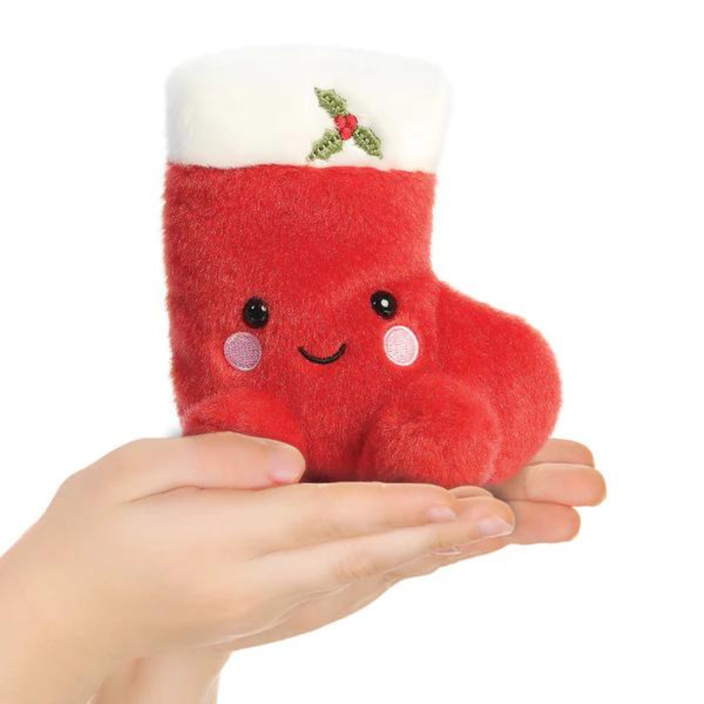 Palm Pals Holly Stocking Soft Toy