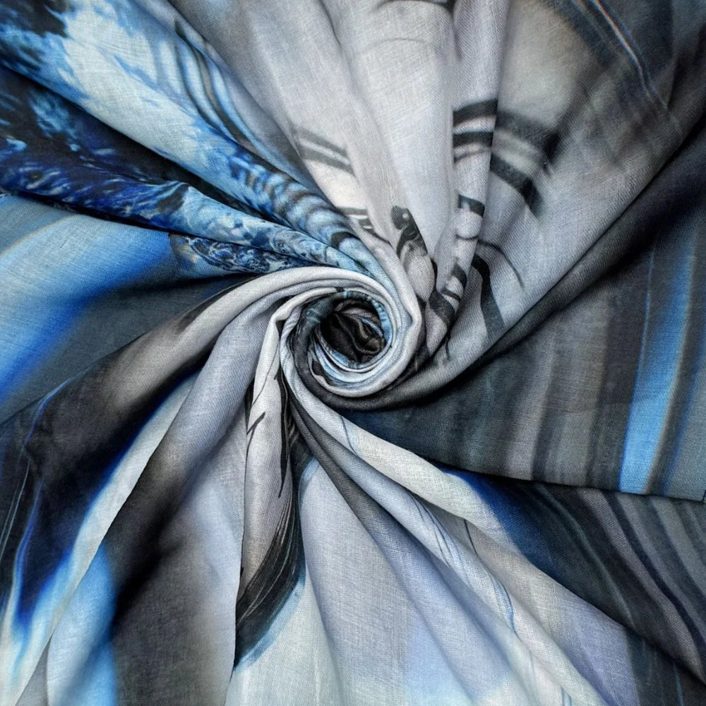 Surrealism Clock Frayed Scarf