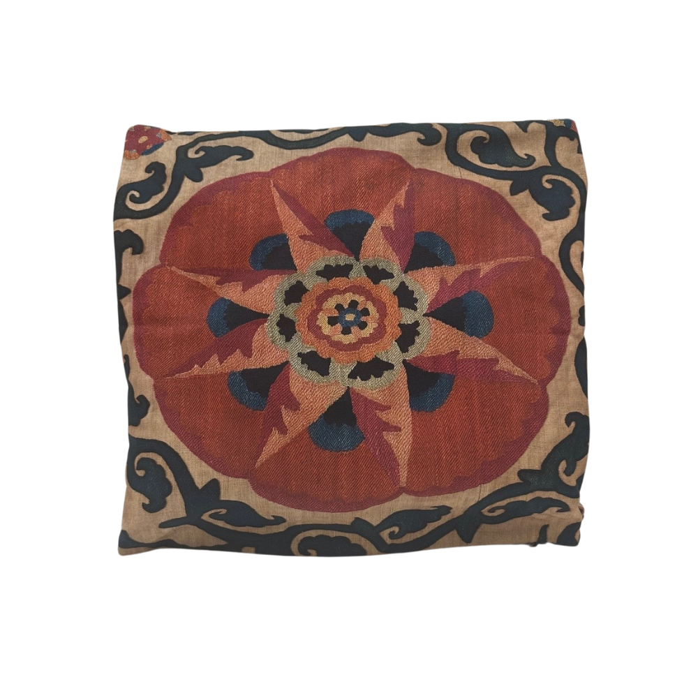 Suzani Flower Cushion Cover